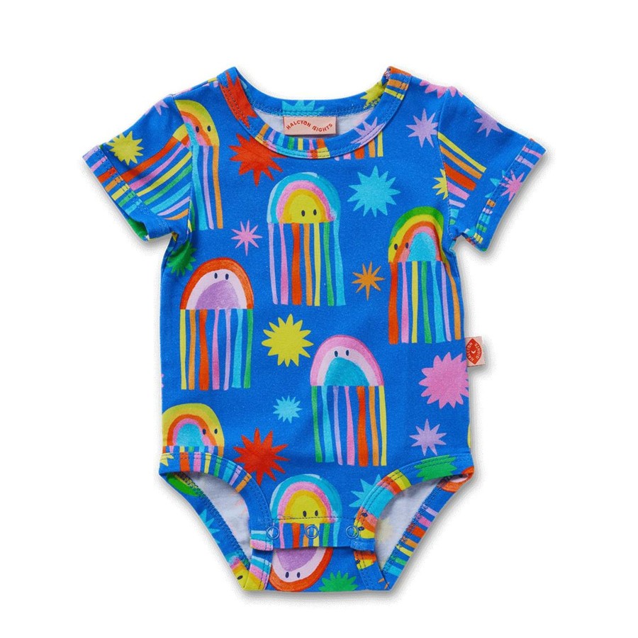 Baby [0-23M] Halcyon Nights All In One | Halcyon Nights Here We Glow Short Sleeve Bodysuit