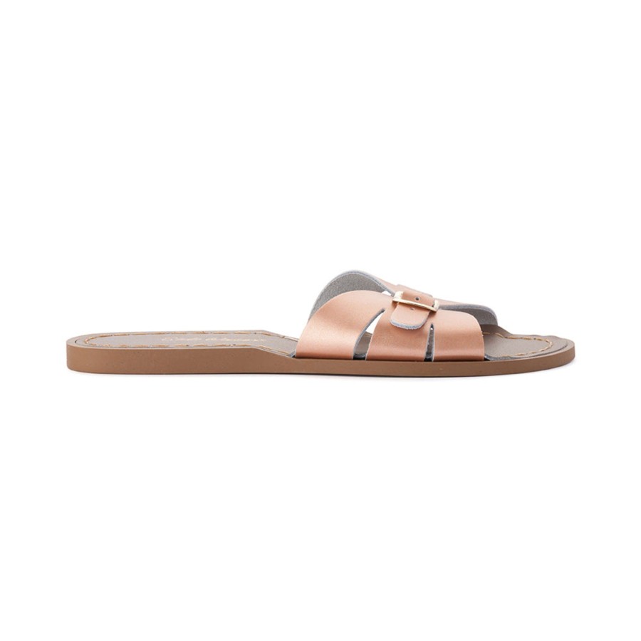 Grown Ups Saltwater Sandals | Saltwater Sandals Adults Classic Slides Rose Gold