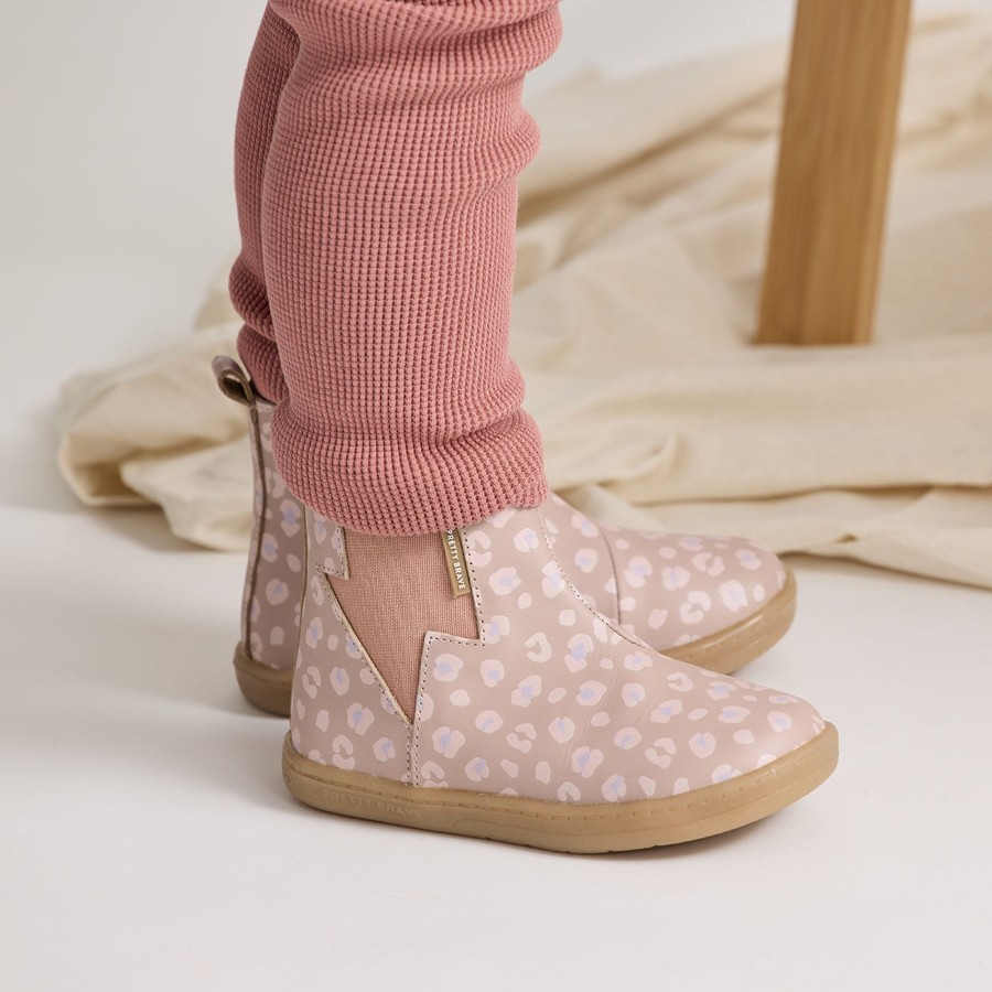 Child [2-14] Pretty Brave Footwear | Pretty Brave Electric - Blush Leopard