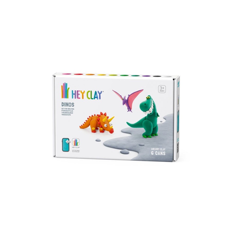 Play + Learn Hey Clay Craft | Hey Clay - Dino Set Medium