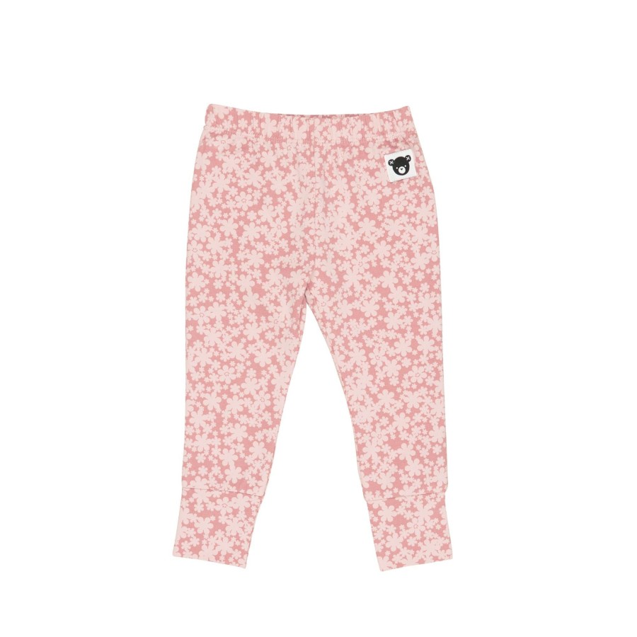 Child [2-14] Huxbaby Bottoms | Huxbaby Smile Floral Legging - Dusty Rose