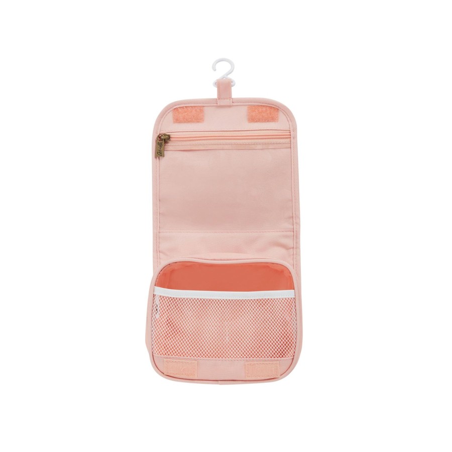 Child [2-14] Olli Ella Bags + Mealtime | Olli Ella See-Ya Wash Bag - Pink Daisies