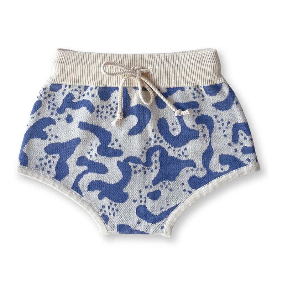 Child [2-14] Grown Knitwear | Grown Splash Shorts - Ocean