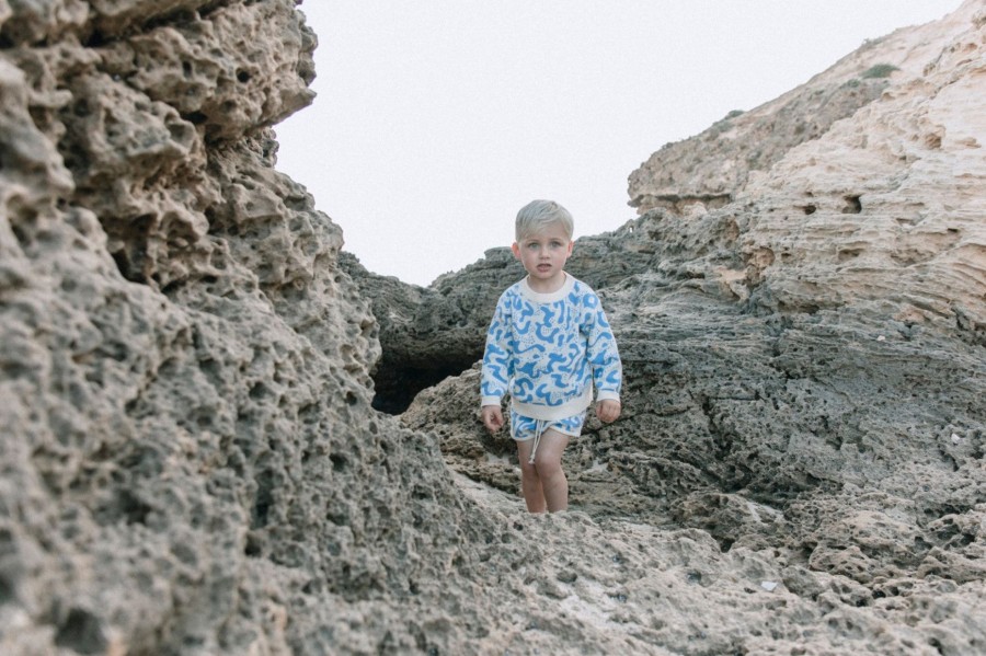 Child [2-14] Grown Knitwear | Grown Splash Shorts - Ocean