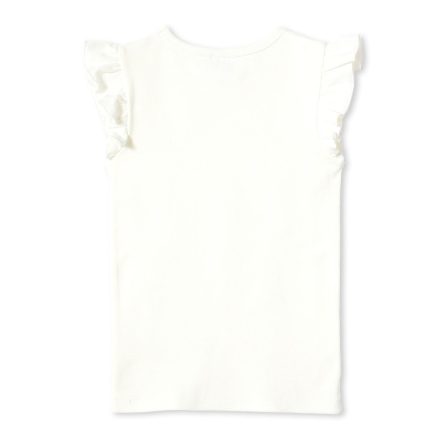 Child [2-14] Milky Tops | Milky Rib Tee - White