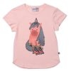 Child [2-14] Minti Tops | Minti Roller Unicorn Tee - Pink Marle