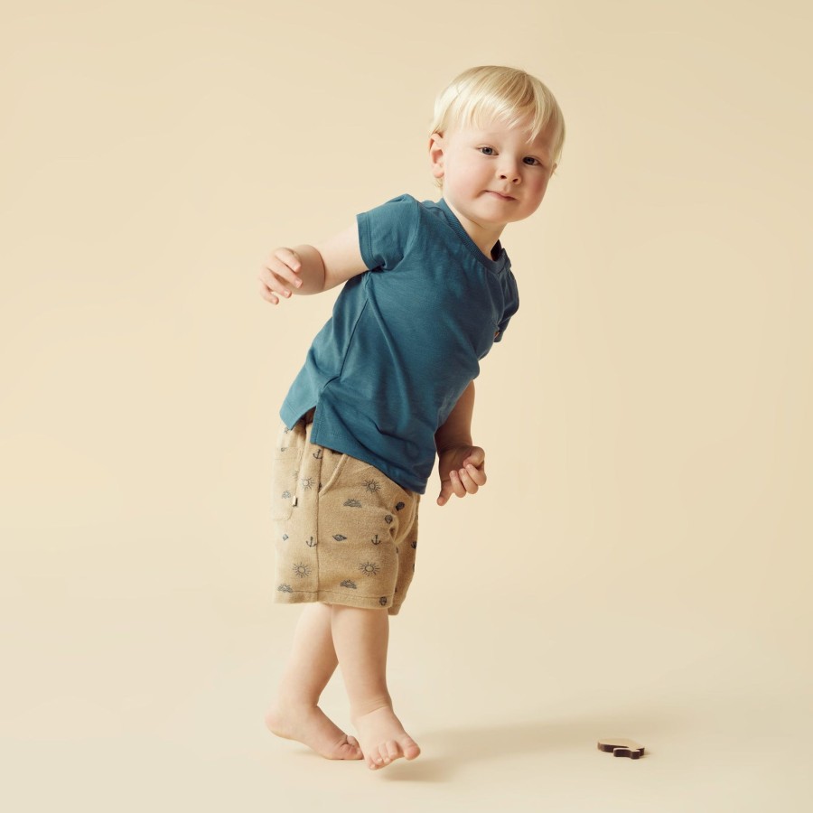 Baby [0-23M] Wilson & Frenchy Tops | Wilson And Frenchy Organic Pocket Tee Dark Blue