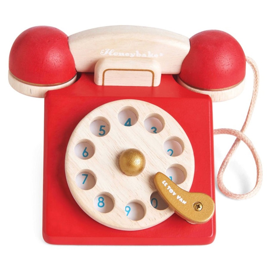 Play + Learn Le Toy Van Role Play | Vintage Wooden Phone