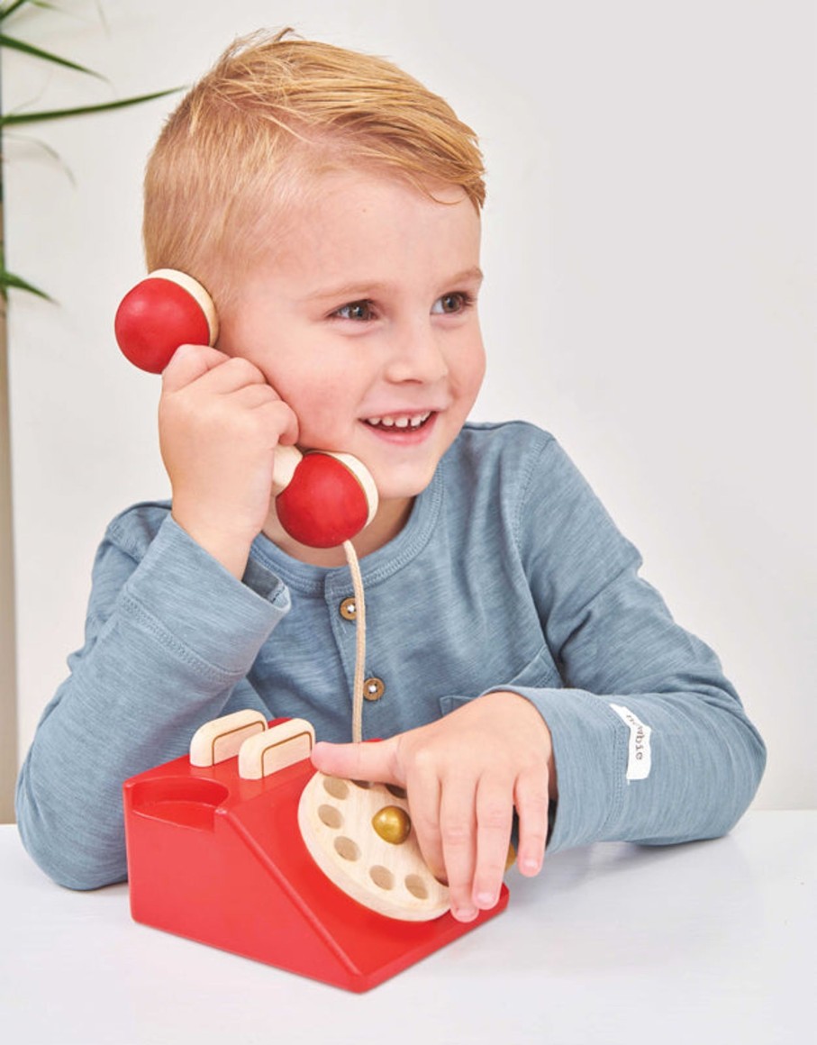 Play + Learn Le Toy Van Role Play | Vintage Wooden Phone