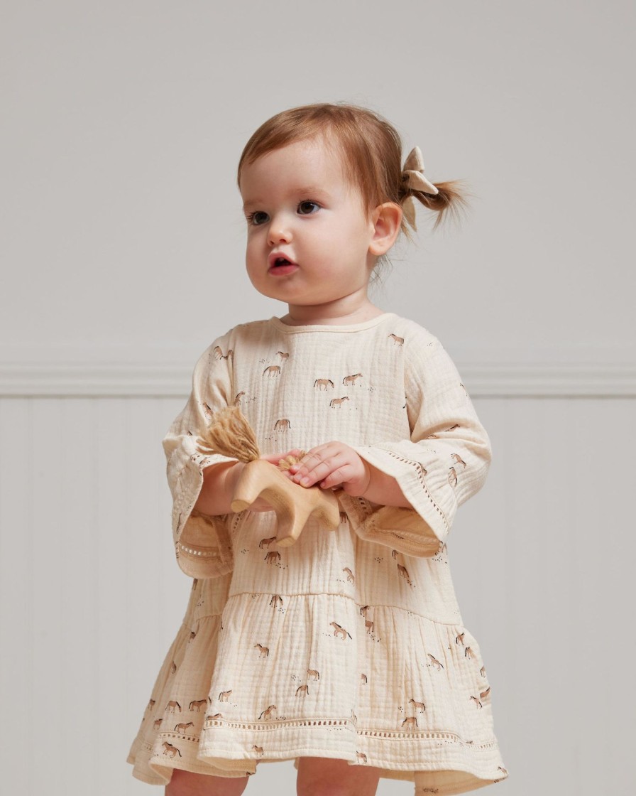 Baby [0-23M] Quincy Mae Dresses | Quincy Mae Belle Dress - Horses