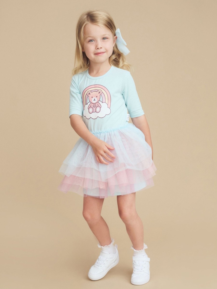 Baby [0-23M] Huxbaby Dresses | Huxbaby Cloud Bear Layered Ballet Dress