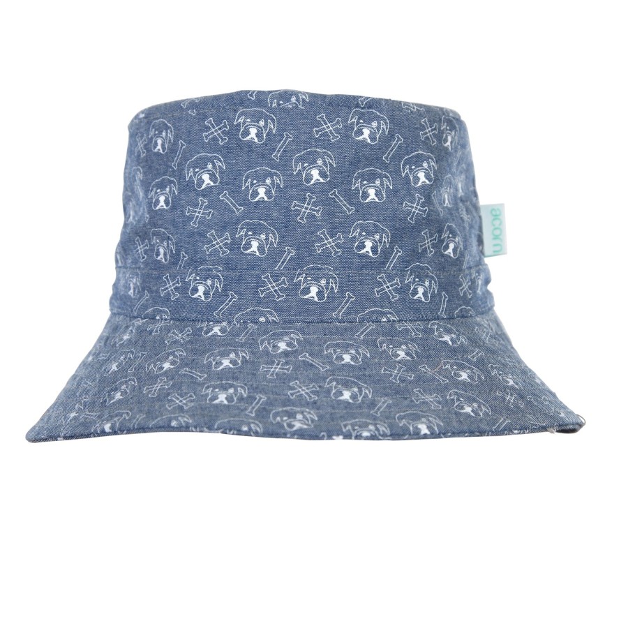 Child [2-14] Acorn Hats | Acorn Wide Brim Bucket Hat - Bulldog