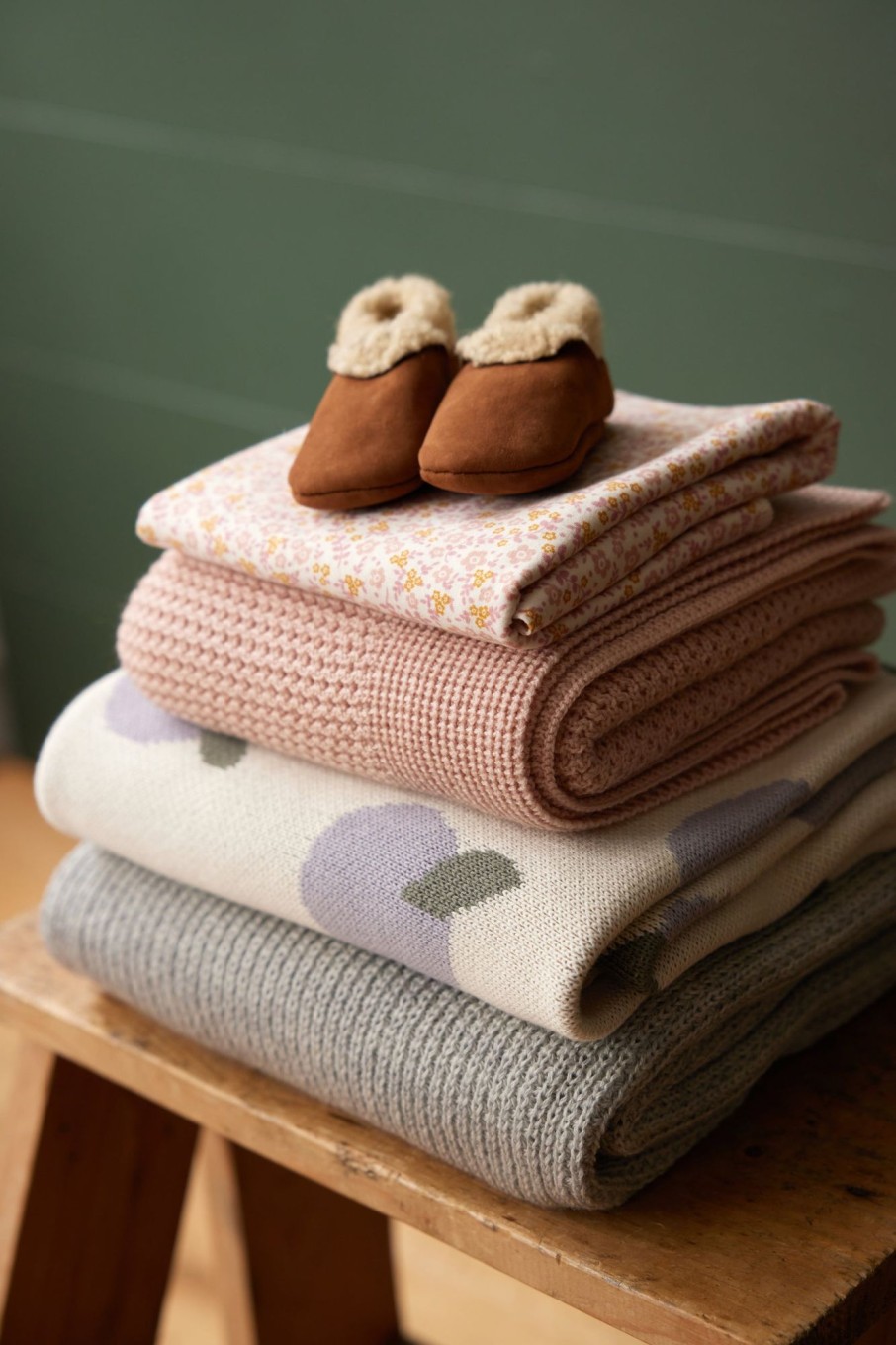 Baby [0-23M] Nature Baby Blankets | Nature Baby Cot Dune Blanket - Grande Plum Kit