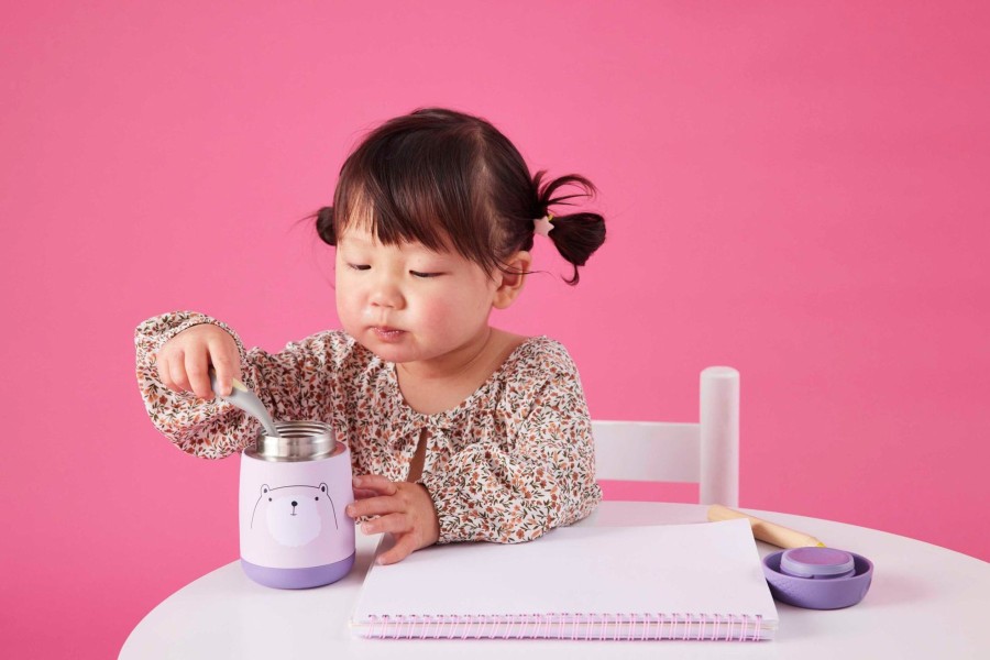 Child [2-14] B.Box Bags + Mealtime | B.Box Insulated Food Jar Mini - Bear Hugs