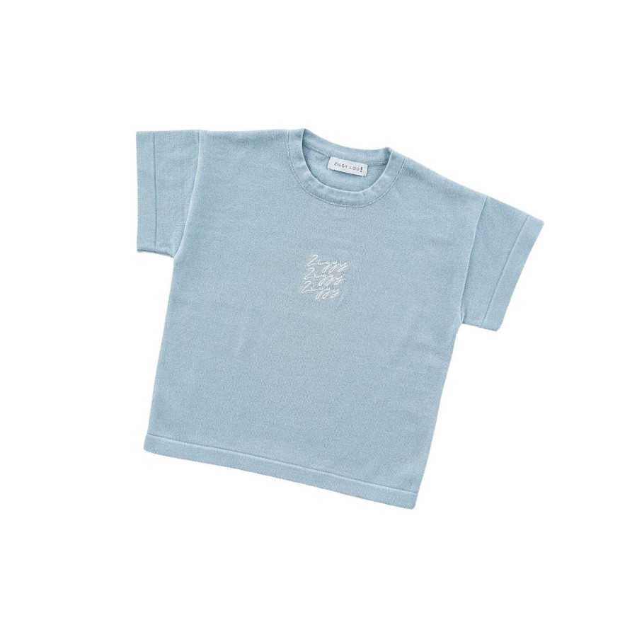 Child [2-14] Ziggy Lou Knitwear | Ziggy Lou - Signature Tee | Sea