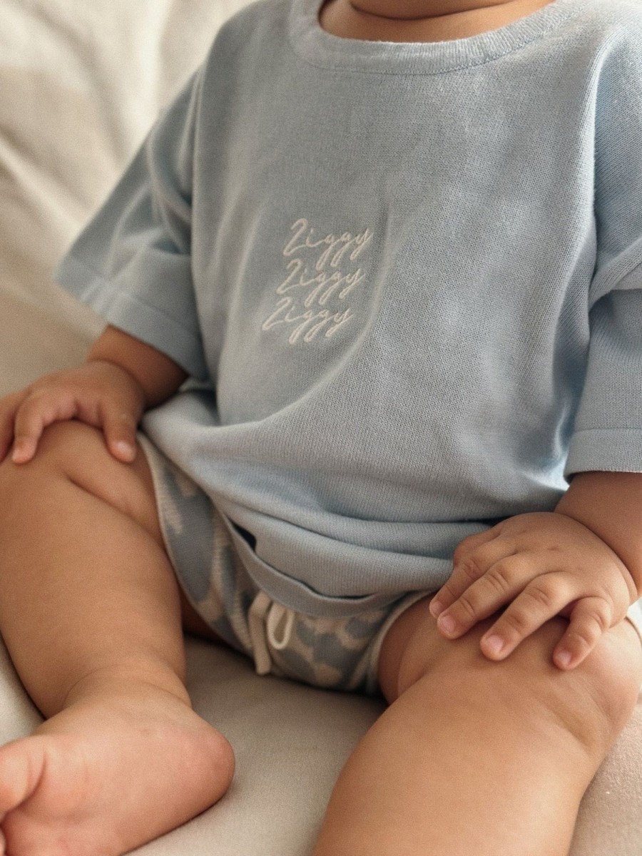 Child [2-14] Ziggy Lou Knitwear | Ziggy Lou - Signature Tee | Sea