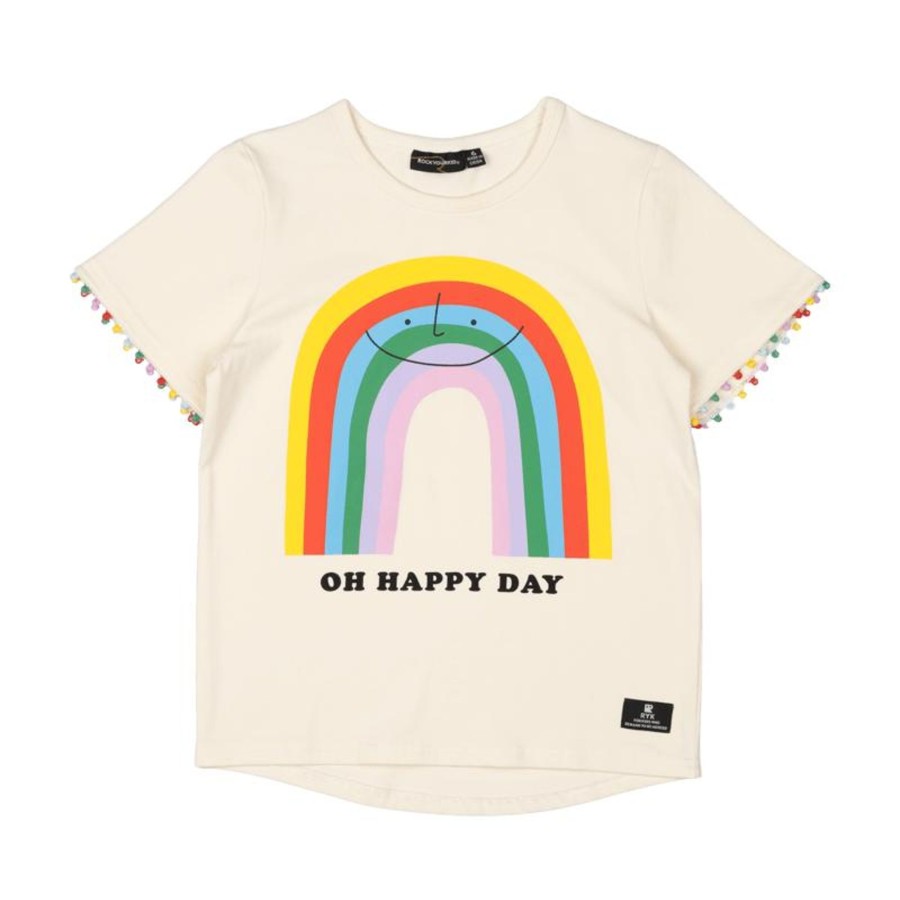 Child [2-14] Rock Your Baby Tops | Rock Your Baby Oh Happy Day T-Shirt