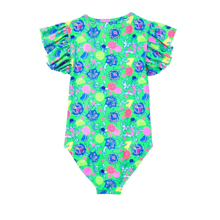 Baby [0-23M] Milky Swim | Milky Peacock Swimsuit - Peacock Green