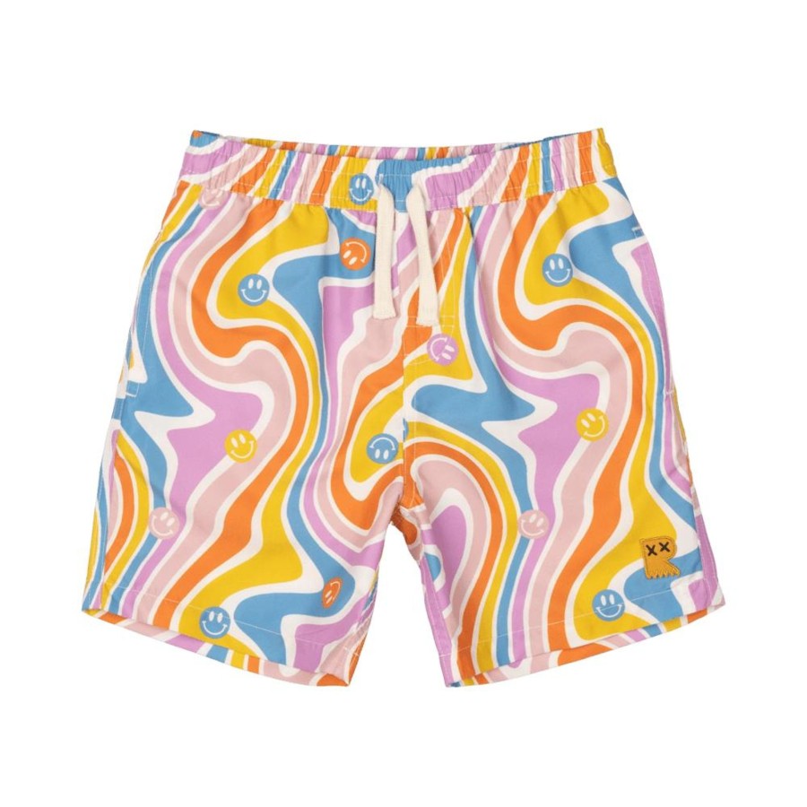 Child [2-14] Rock Your Baby Swim | Rock Your Baby Boardshorts - Feeling Groovy