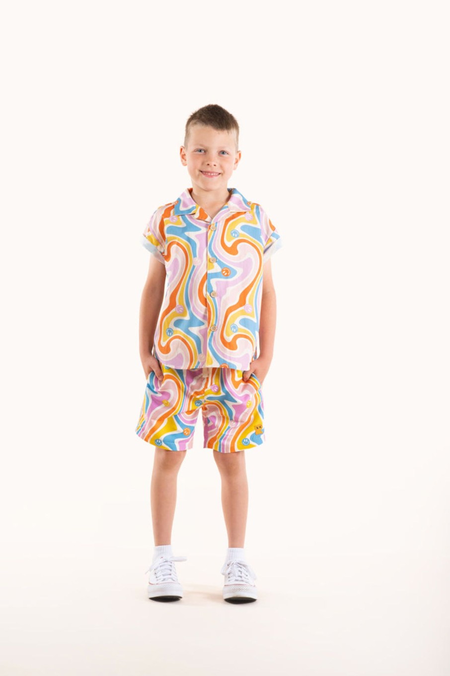 Child [2-14] Rock Your Baby Swim | Rock Your Baby Boardshorts - Feeling Groovy