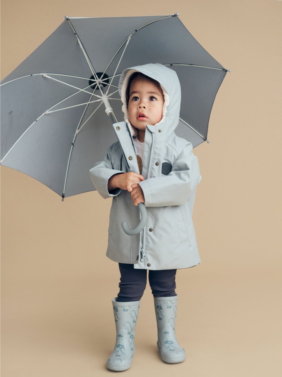 Baby [0-23M] Huxbaby Rainwear | Huxbaby Dino Raincoat - Quarry