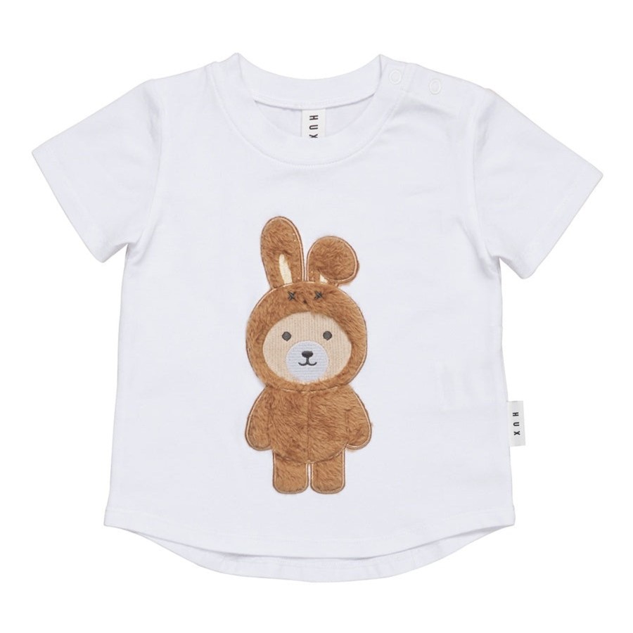 Child [2-14] Huxbaby Tops | Huxbaby Bunny Bear T-Shirt - White