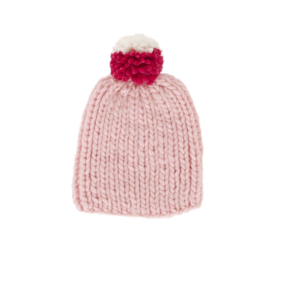 Baby [0-23M] Acorn Beanies | Acorn Journey Chunky Beanie - Pink