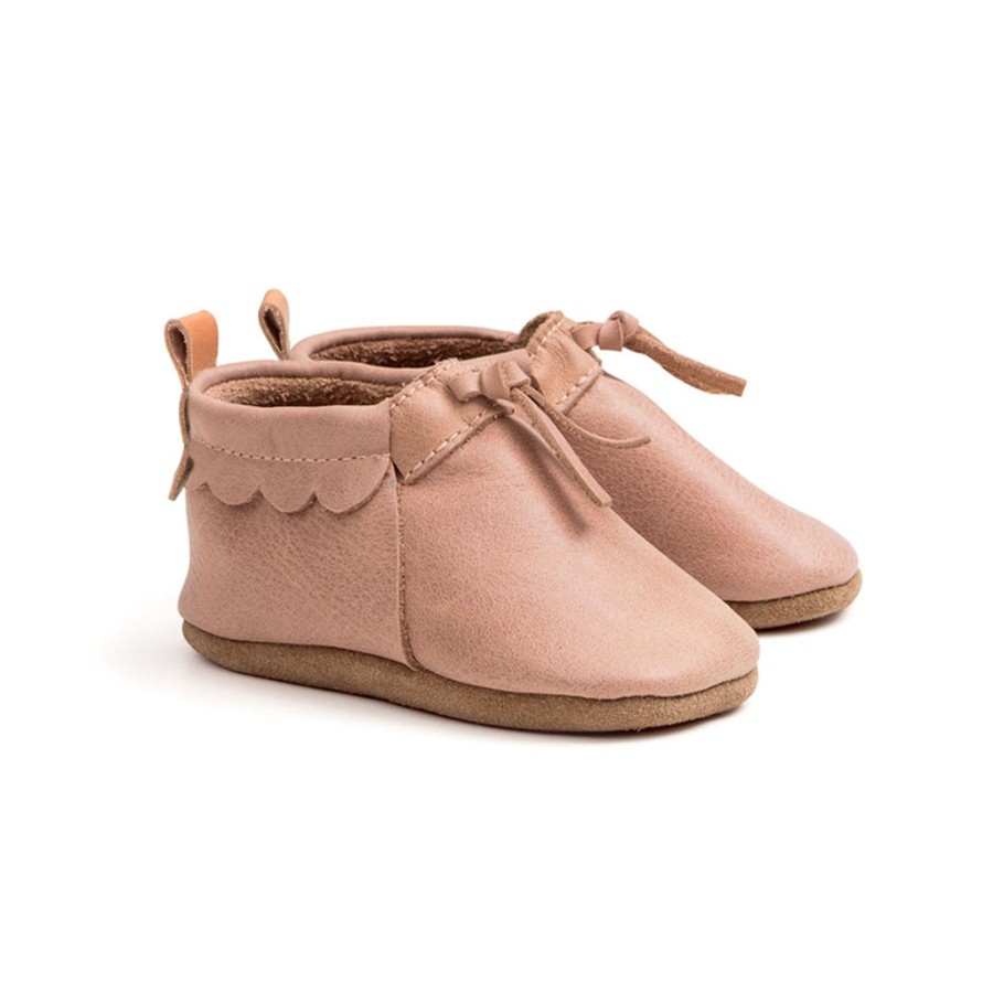 Baby [0-23M] Pretty Brave Footwear | Pretty Brave Baby Moc - Dusky Pink