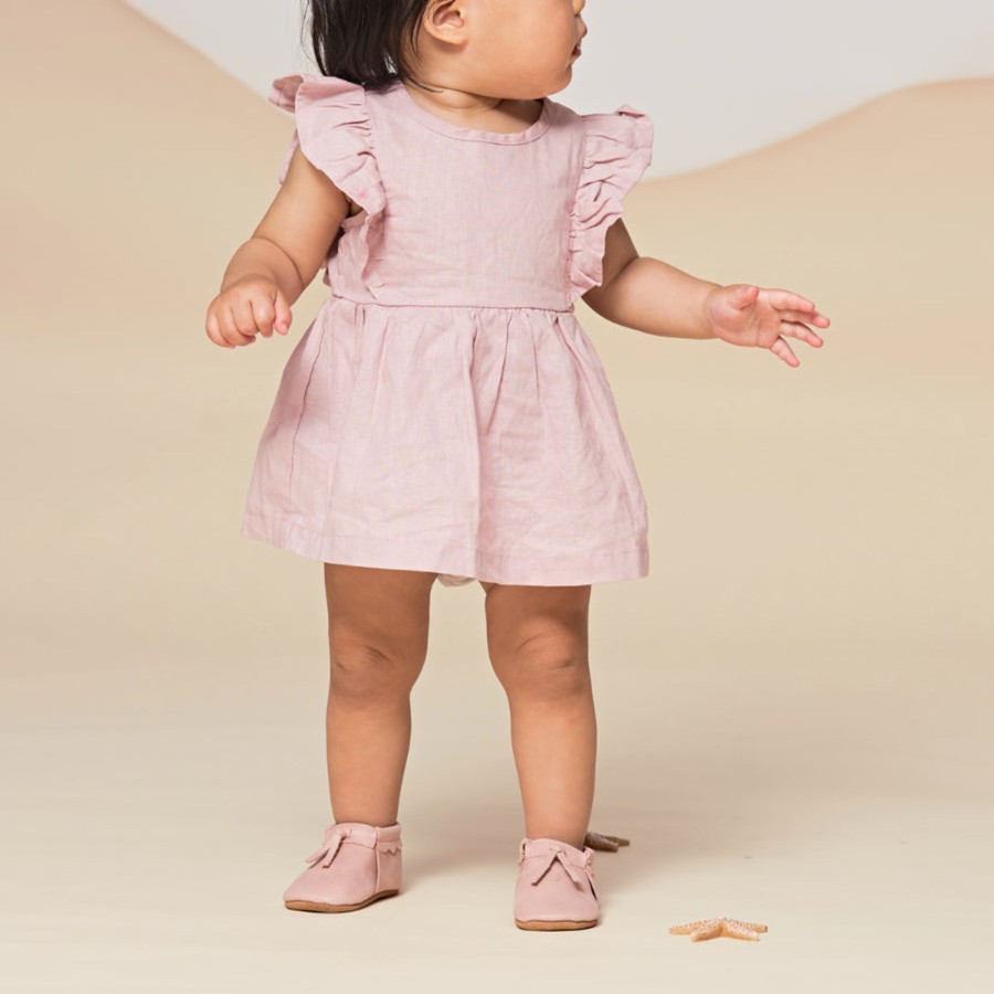 Baby [0-23M] Pretty Brave Footwear | Pretty Brave Baby Moc - Dusky Pink