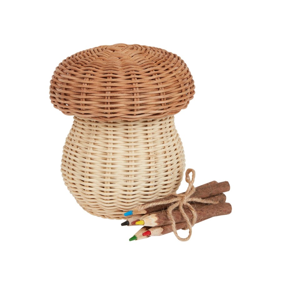 Play + Learn Olli Ella Dolls + Accessories | Olli Ella Porcini Basket