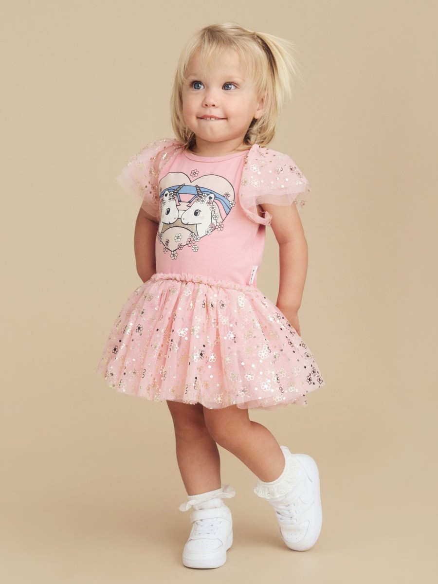 Baby [0-23M] Huxbaby Dresses | Huxbaby Unicorn Heart Ballet Dress