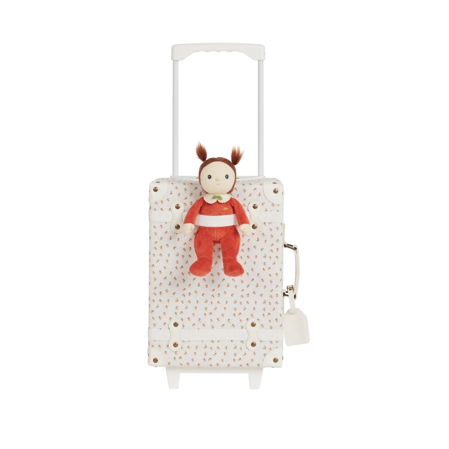 Child [2-14] Olli Ella Bags + Mealtime | Olli Ella See-Ya Suitcase - Leafed Mushroom