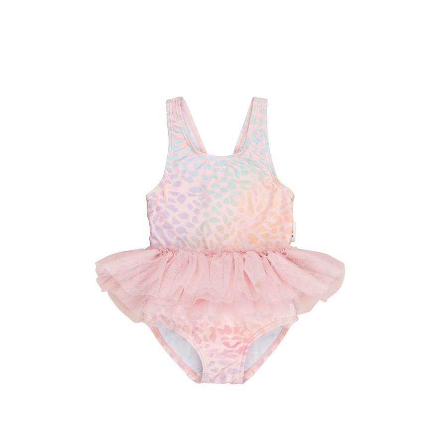 Baby [0-23M] Huxbaby Swim | Huxbaby Animal Swirl Ballet Swimsuit - Multi