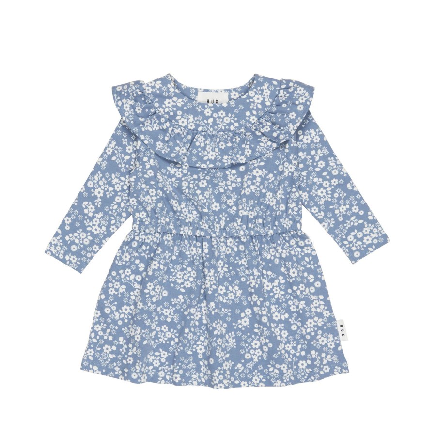 Baby [0-23M] Huxbaby Dresses | Huxbaby Floral Lake Frill Neck Dress