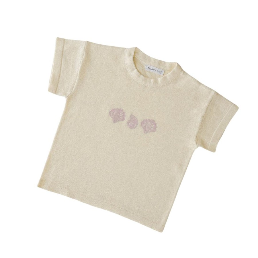 Baby [0-23M] Ziggy Lou Knitwear | Ziggy Lou - Tee | Seashell