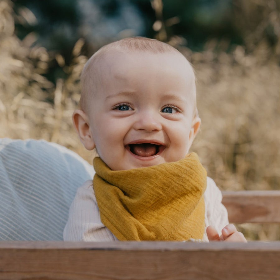 Baby [0-23M] Bibs Bibs | Bibs Bandana Bib - Mustard