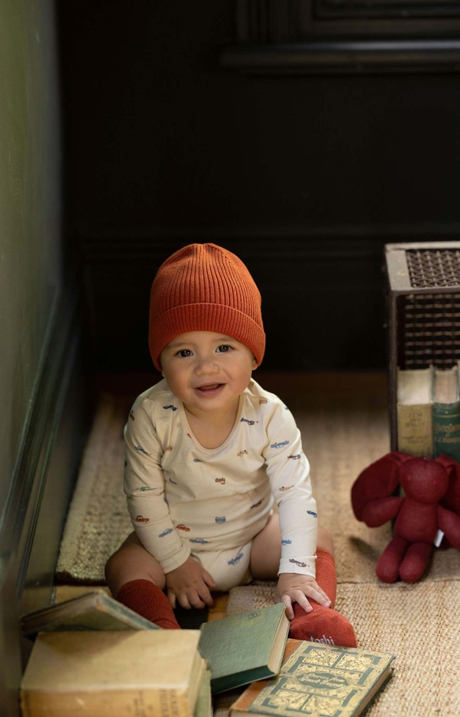 Child [2-14] Toshi Socks + Tights | Toshi Organic Knee Dreamtime Socks - Saffron