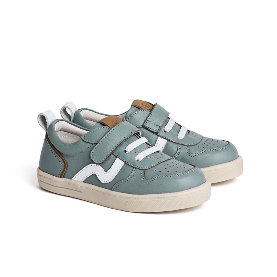 Child [2-14] Pretty Brave Footwear | Pretty Brave Xo Trainer - Seagrass