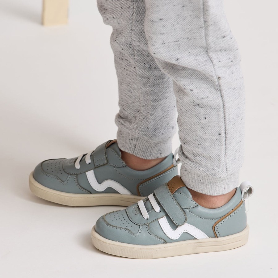 Child [2-14] Pretty Brave Footwear | Pretty Brave Xo Trainer - Seagrass