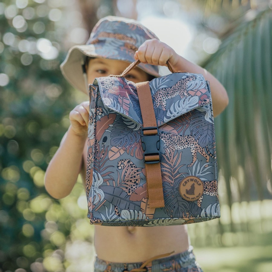 Child [2-14] Crywolf Bags + Mealtime | Crywolf Insulated Lunch Bag Jungle