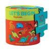 Baby [0-23M] Crocodile Creek Shape Sorters + Puzzles | Let'S Begin 2 Piece Puzzle - Dinosaur Coded On The Back For Easy Sorting And Color Matching. Packed In A Wonderful Storage Canister Wi