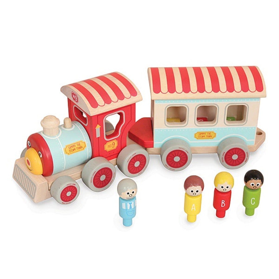 Baby [0-23M] Indigo Jamm Wooden Toys | Indigo Jamm - Sammy Steam Train