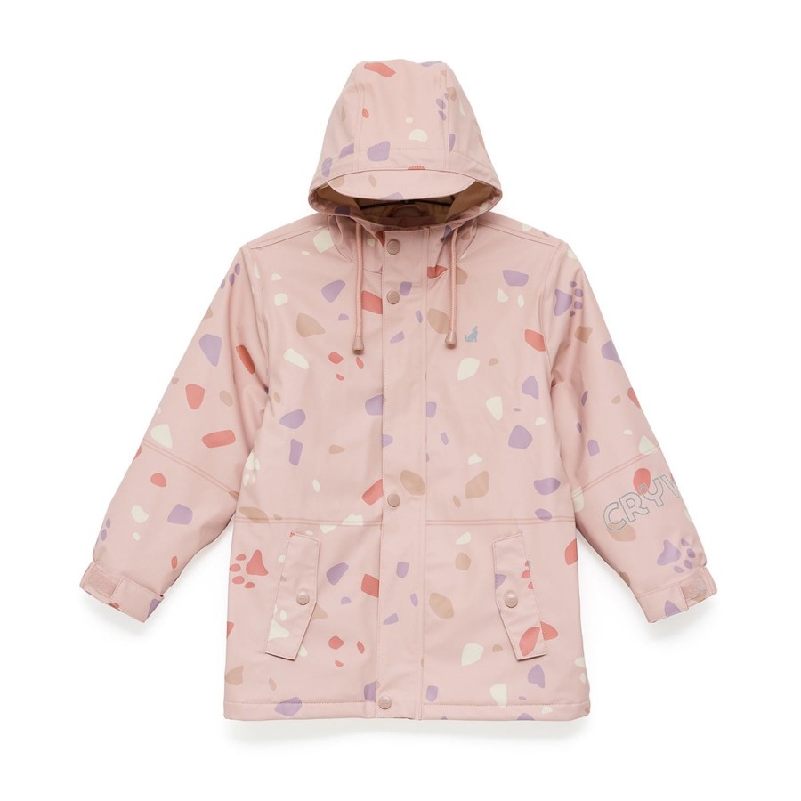 Baby [0-23M] Crywolf Rainwear | Crywolf Explorer Jacket - Blush Stones