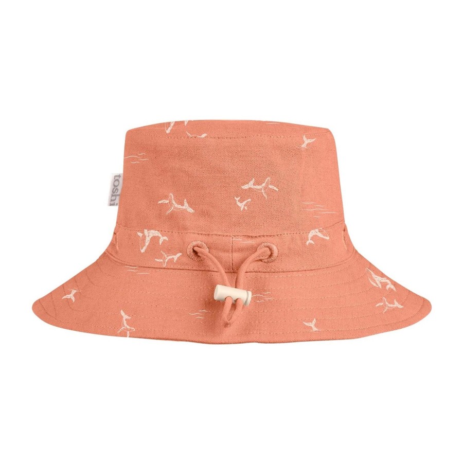 Baby [0-23M] Toshi Hats | Toshi Sunhat - Joyride Whales Marsala