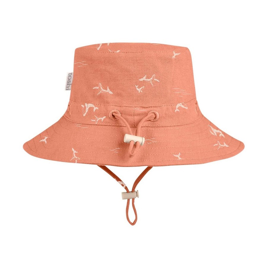 Baby [0-23M] Toshi Hats | Toshi Sunhat - Joyride Whales Marsala