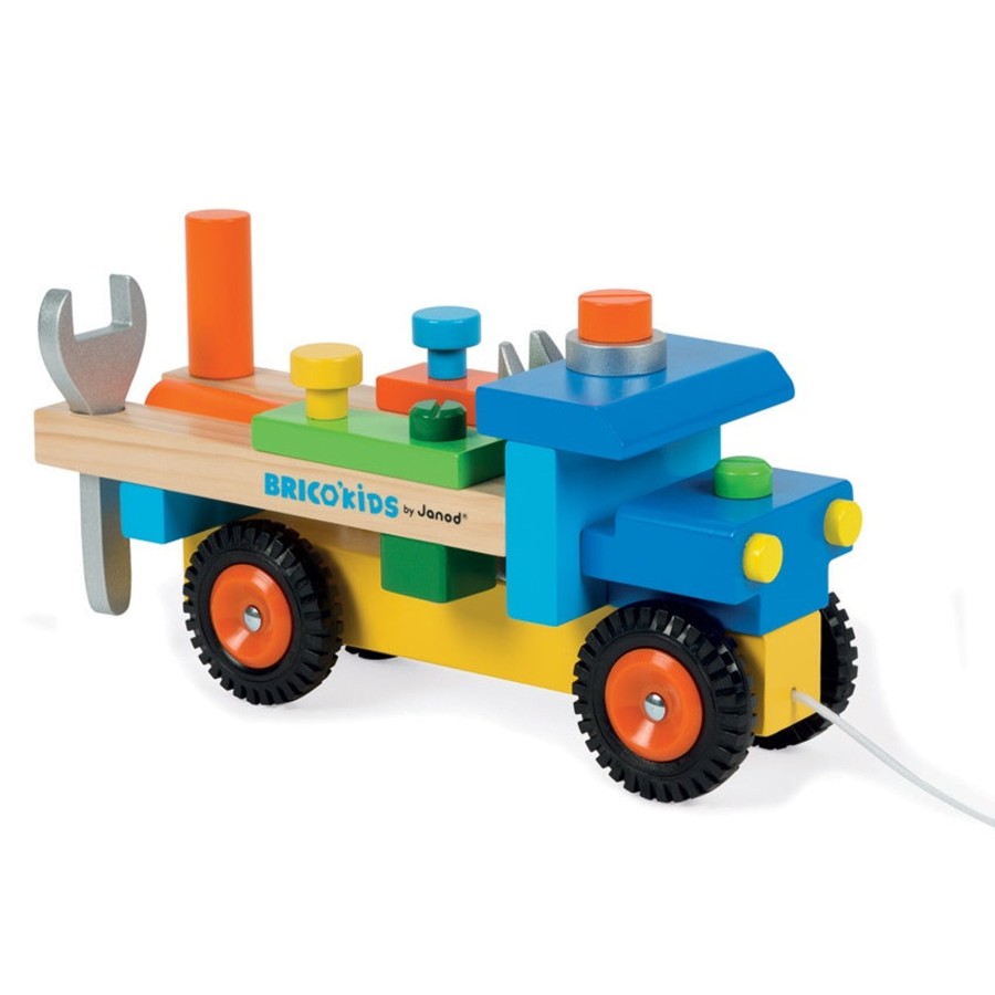 Play + Learn Janod Wooden Toys | Janod - Bricokids Diy Tool Truck