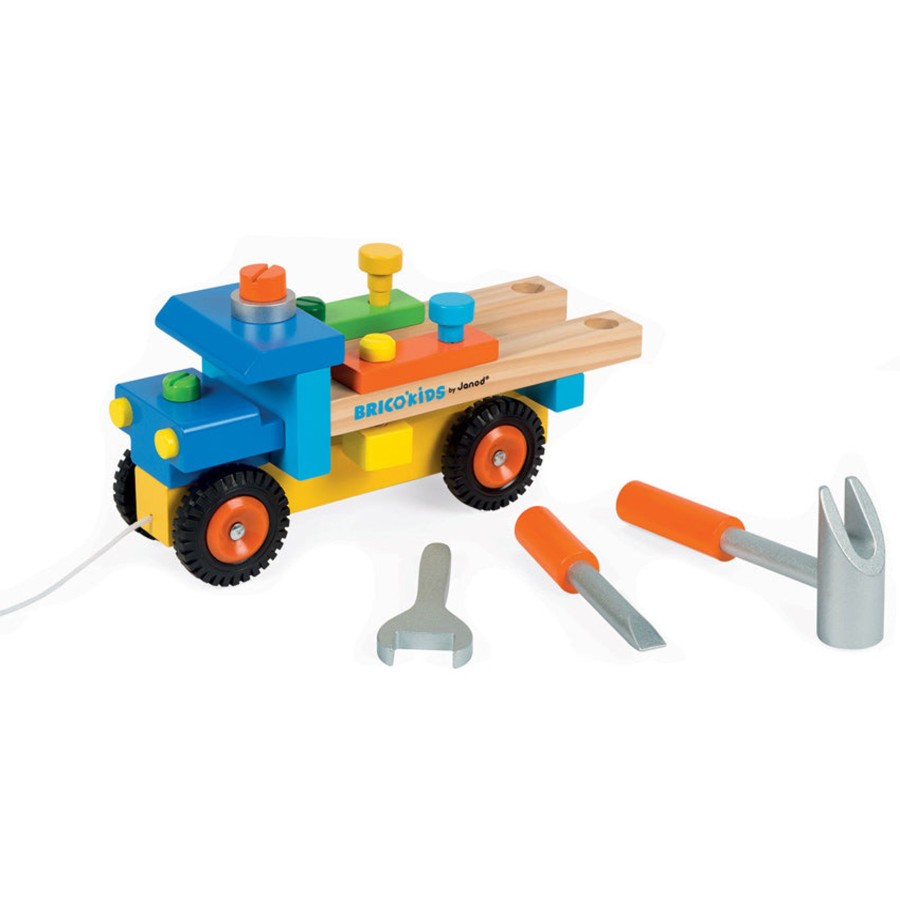 Play + Learn Janod Wooden Toys | Janod - Bricokids Diy Tool Truck