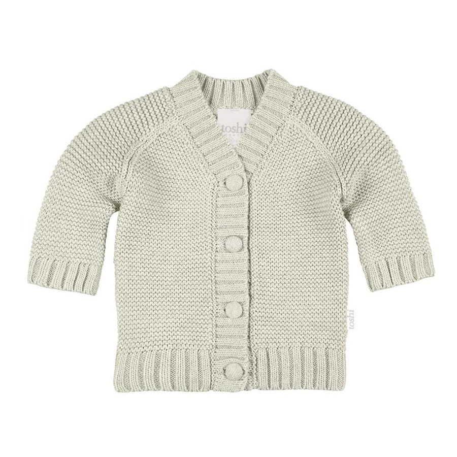 Baby [0-23M] Toshi Outerwear | Toshi Organic Cardigan - Andy / Thyme