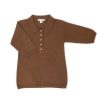 Child [2-14] Grown Knitwear | Grown Organic Collar Dress - Espresso