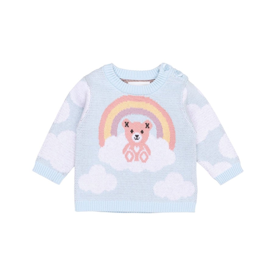 Baby [0-23M] Huxbaby Jumpers | Huxbaby Cloud Bear Knit Jumper